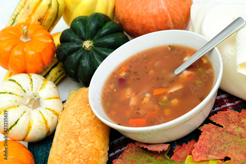 Fall Vegetables And Warm Soup