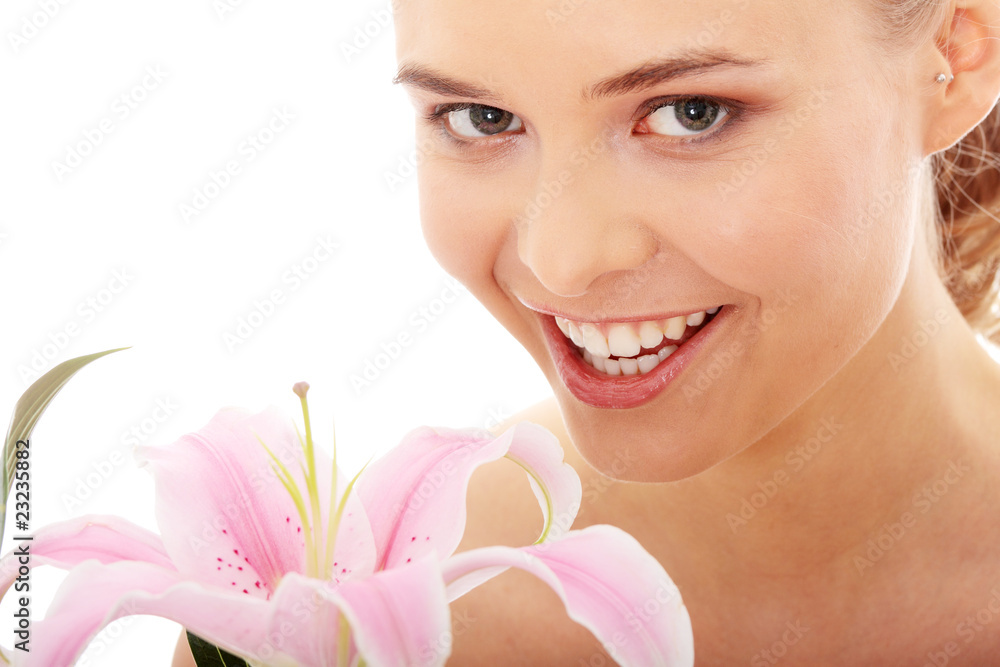 Portrait of the attractive girl without a make-up Portrait of the attractive girl without a make-up
