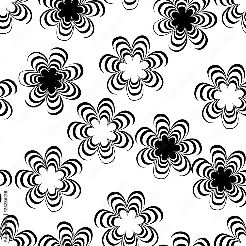 Seamless background with art flowers Seamless background with art flowers