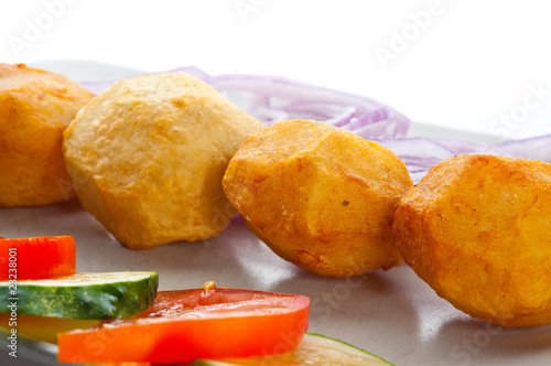fried slice potatos
