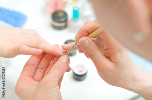 Manicure in process © Vitaly Raduntsev