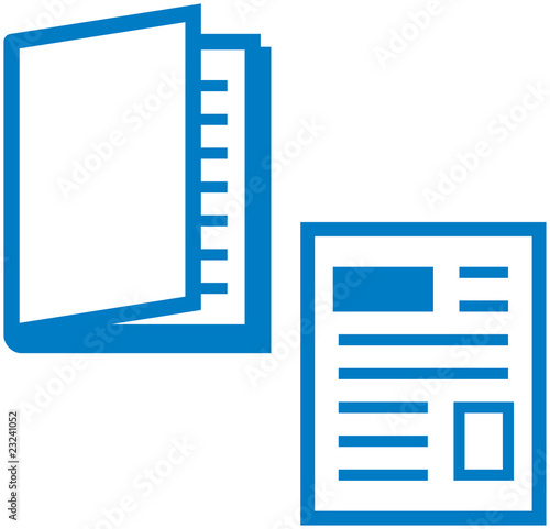 Vector illustration – Printed media - magazine and newspaper