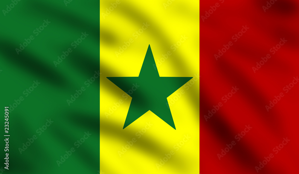 Fototapeta premium Flag of Senegal