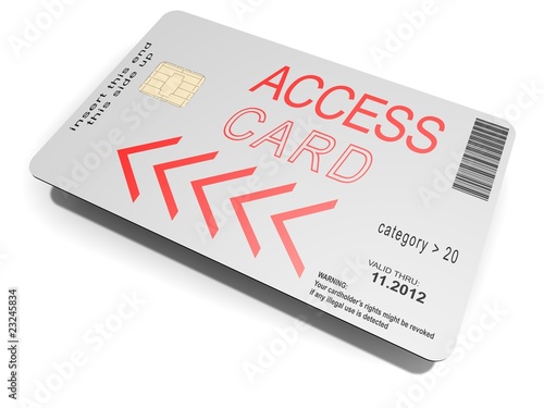 Obraz na plátně Carte d'accès