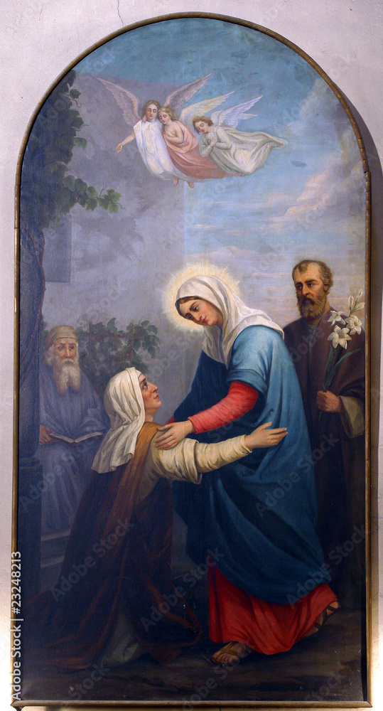 Naklejka premium Visitation of the Blessed Virgin Mary