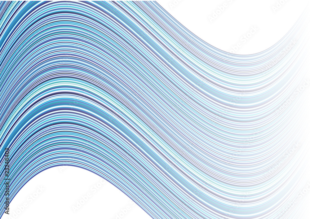 Blue abstract background with wave made from strips Blue abstract background with wave made from strips