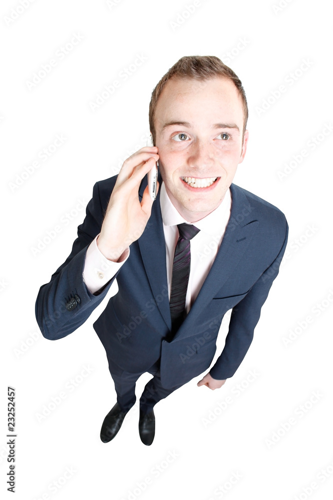 Business man talking in cell phone Business man talking in cell phone