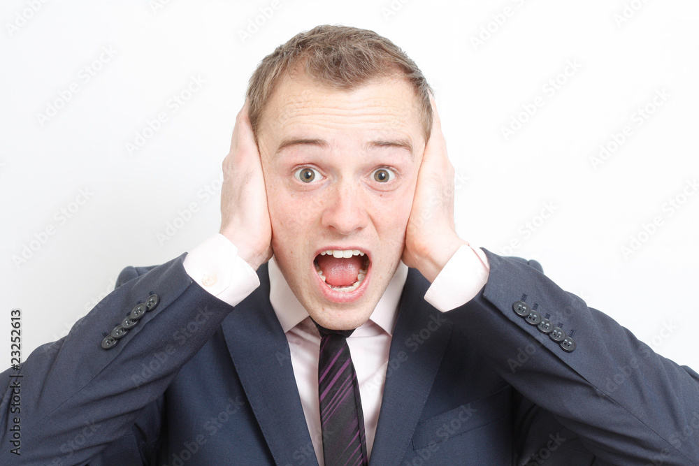 Frustrated business man Frustrated business man