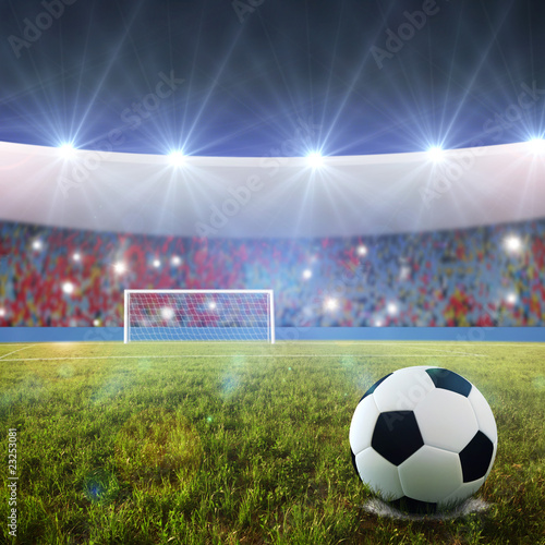 Obraz na plátně Soccer penalty kick