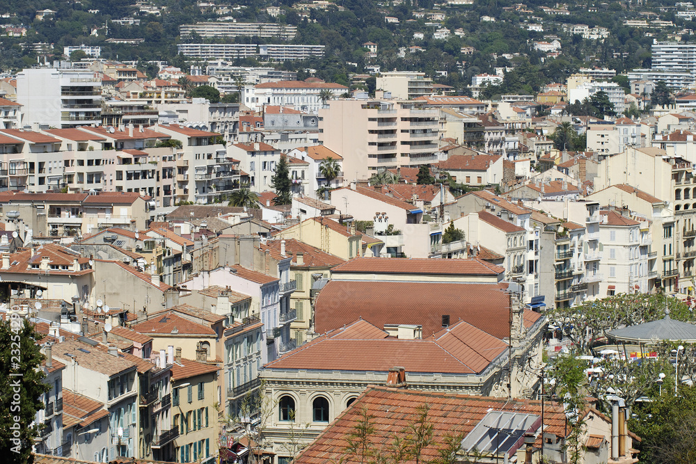 View over Cannes, Cote d'Azur, France