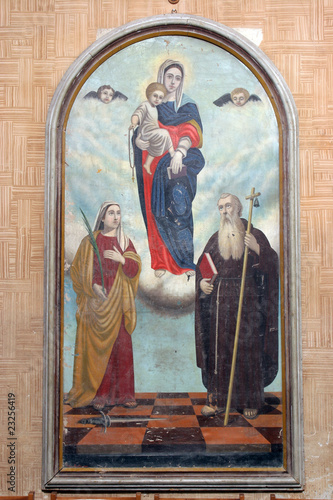 Virgin Mary, Saint Fosca and Saint Anthony the Great © zatletic