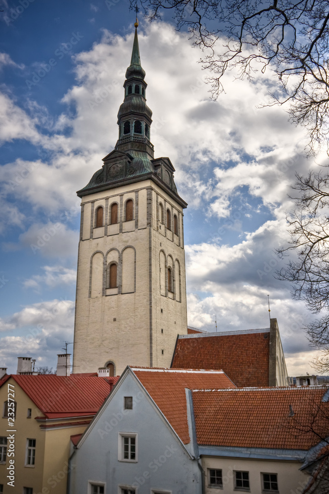 View on Old city of Tallinn. Estonia