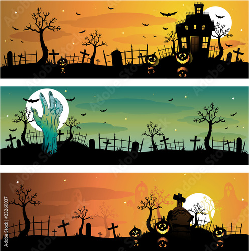 Halloween banners