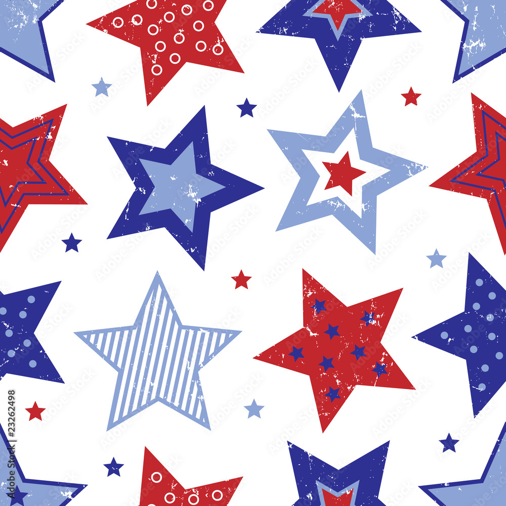 Fourth of July Stars Pattern Fourth of July Stars Pattern