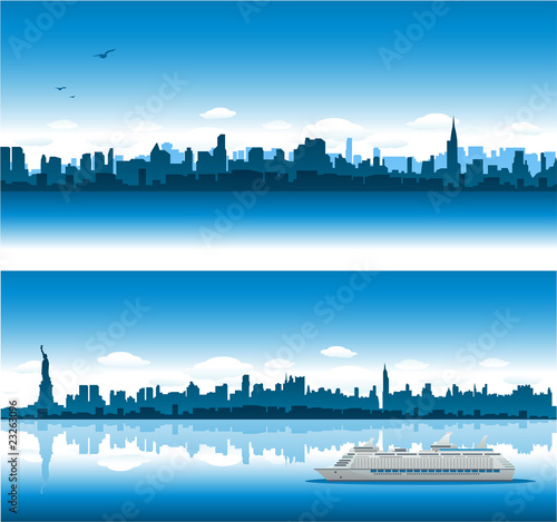 New York City travel background