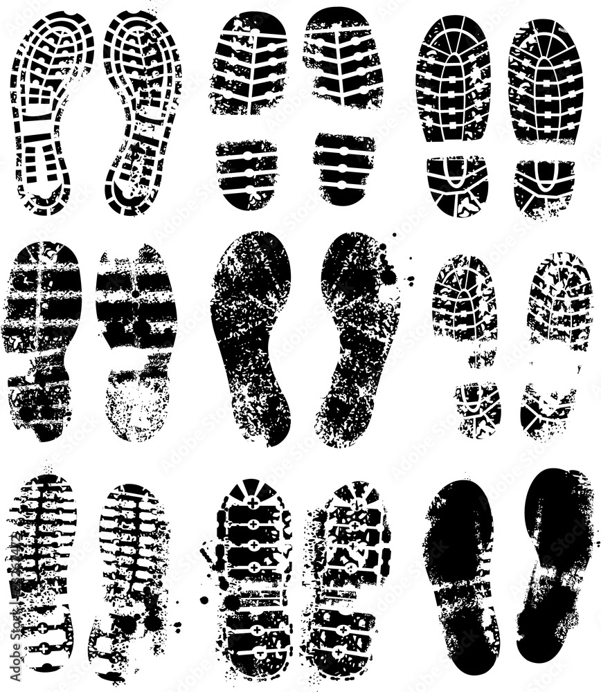 Vector sole prints Vector sole prints