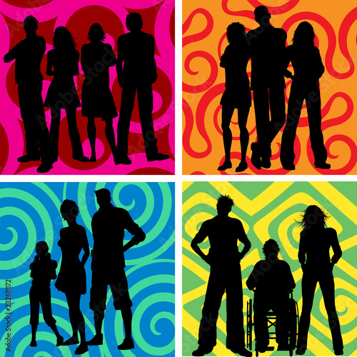 Groups of people