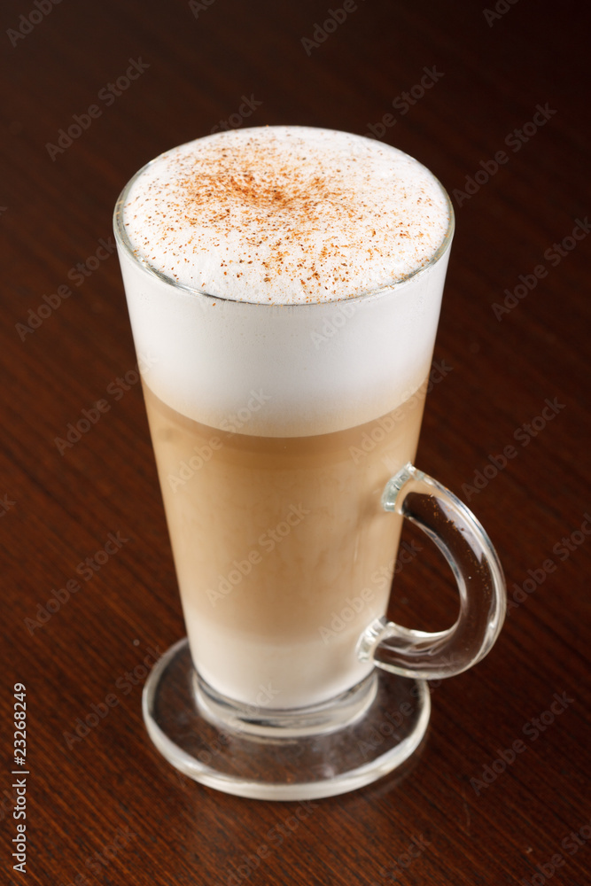 Coffee Latte in a glass Coffee Latte in a glass