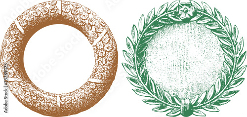 two wreaths
