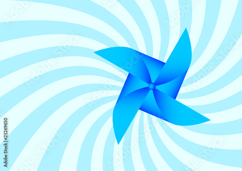 Blue pinwheel
