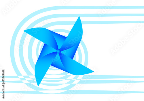 Blue pinwheel