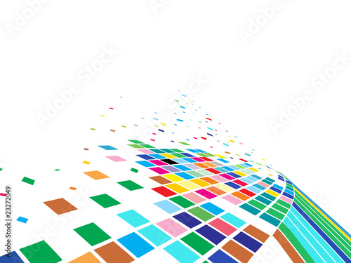 abstract mosaic vector composition