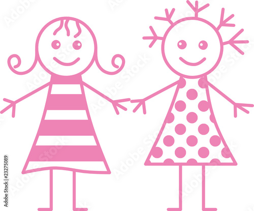 two little girls