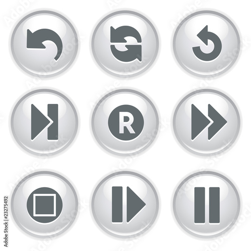 Gray web buttons 29