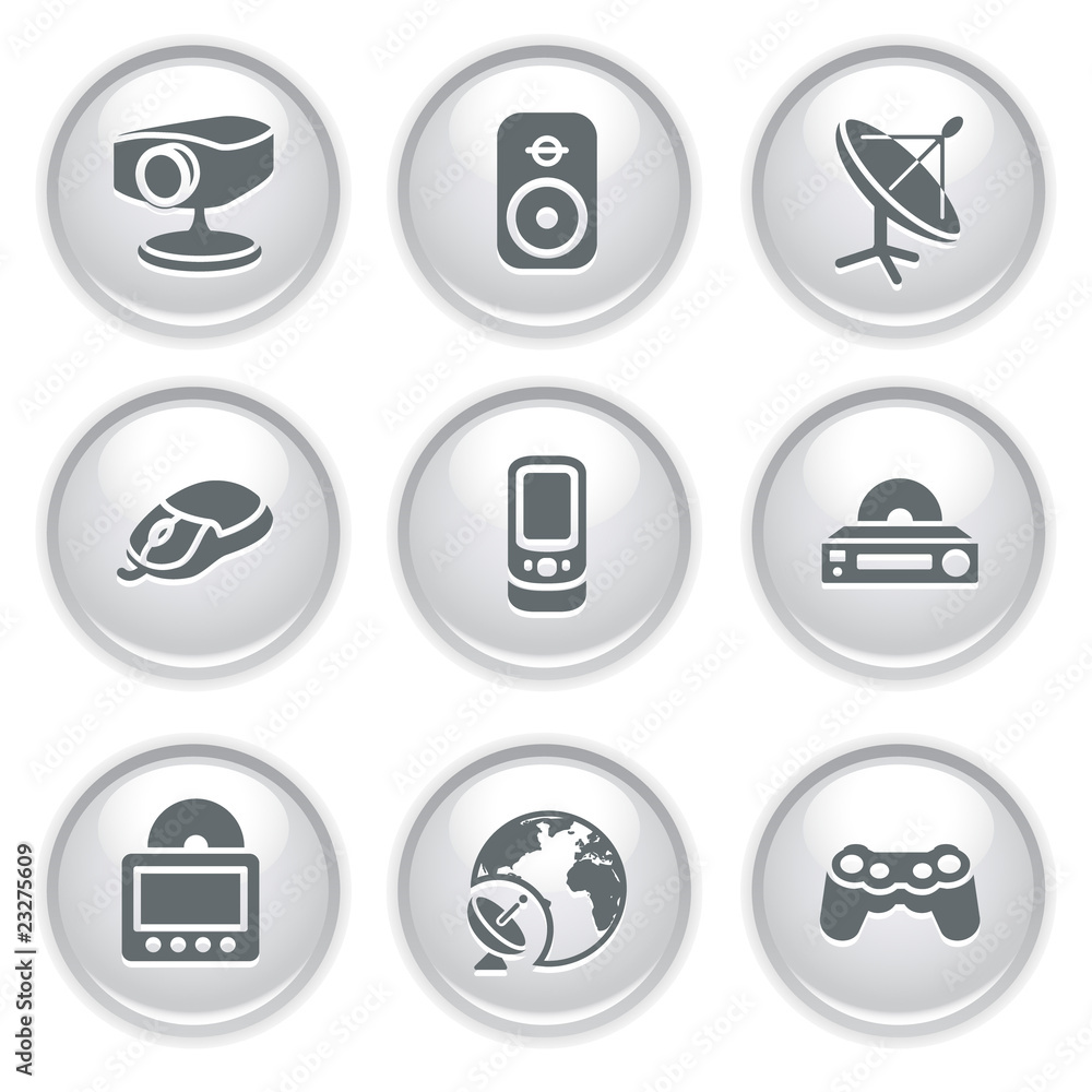 Gray web buttons 21 Gray web buttons 21
