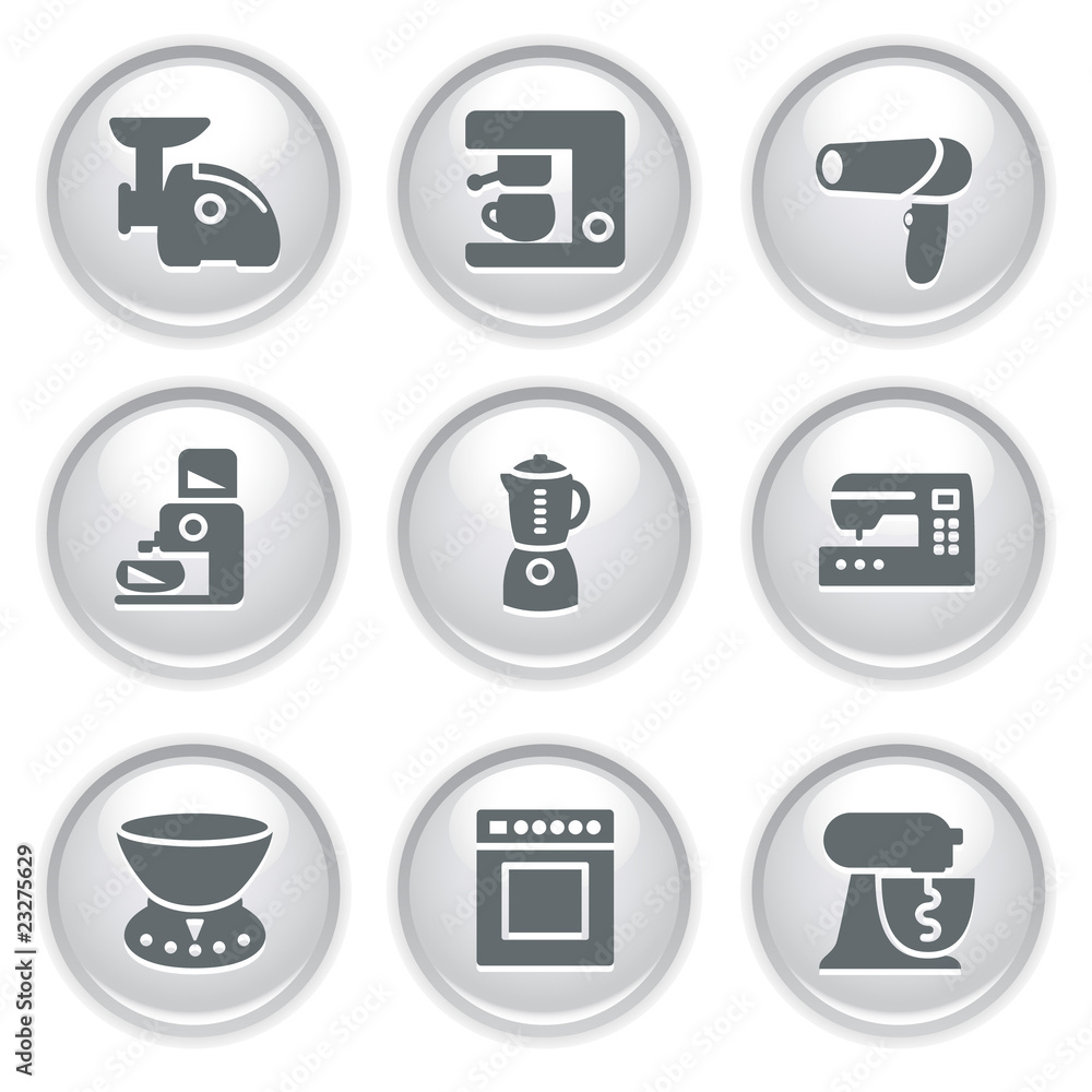 Gray web buttons 19 Gray web buttons 19