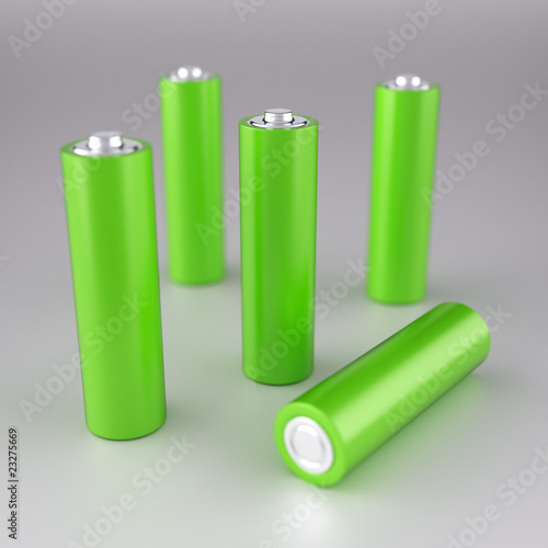 Green AA batteries
