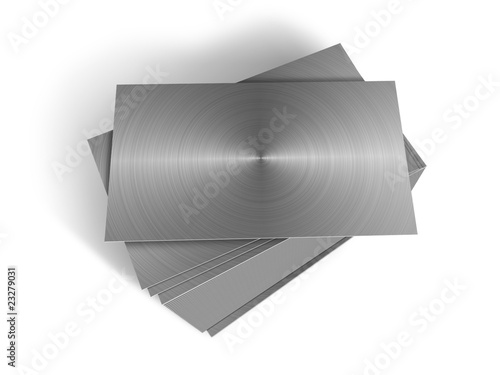 Planchas de metal apiladas
