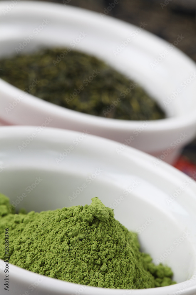Tea collection - focus on matcha green tea powder Tea collection - focus on matcha green tea powder