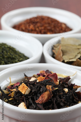 Tea collection - focus on flavored black tea