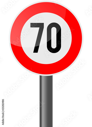 70 Verkehrsschild