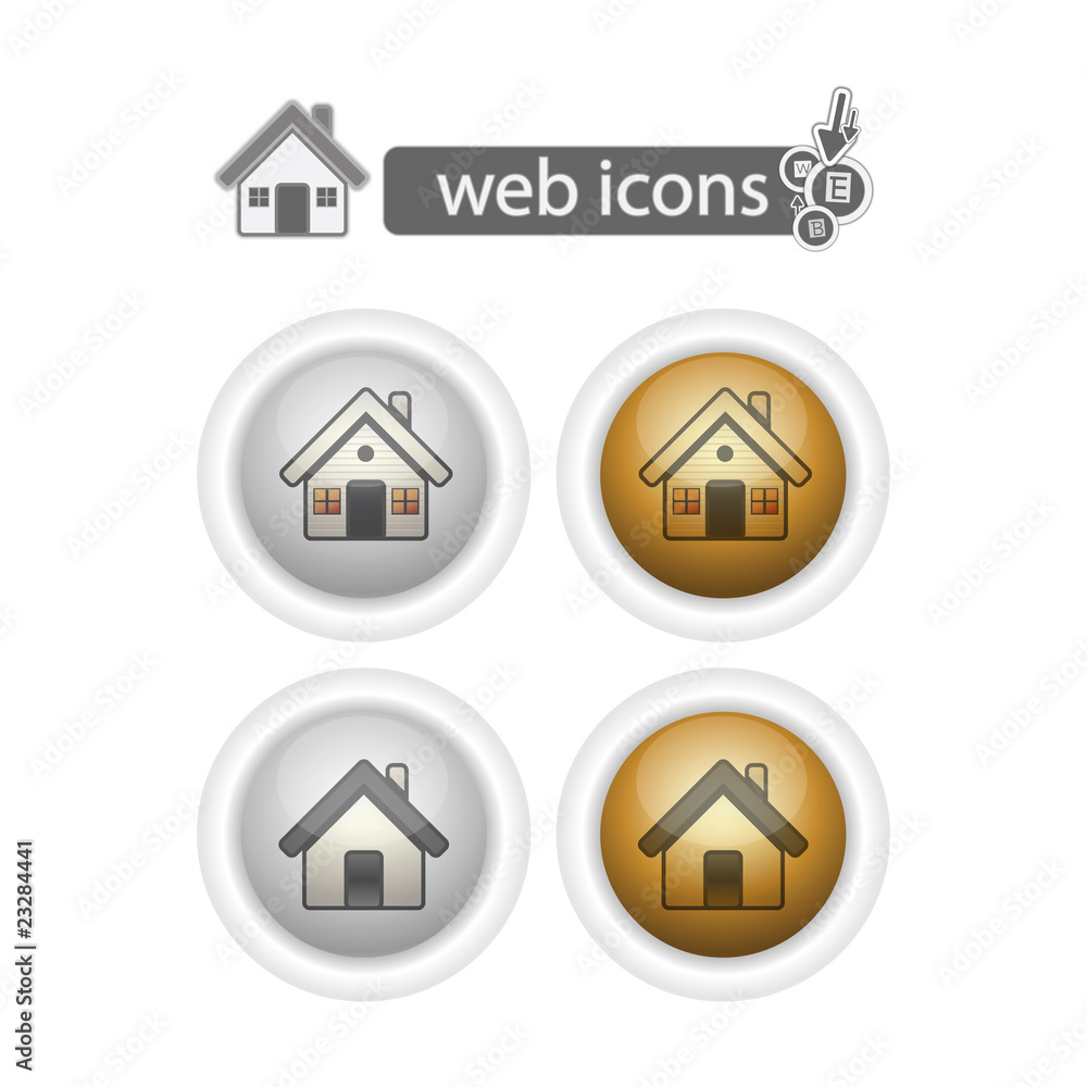 round web icons-home