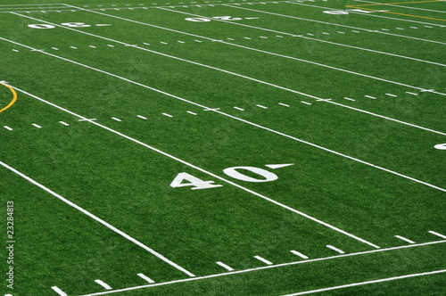 40 Yard Line on American Football Field