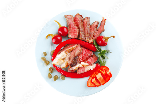 grilled meat portion