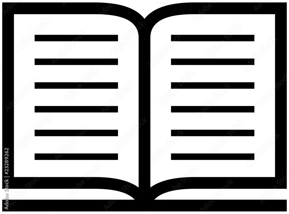 Open book icon - vector illustration Open book icon - vector illustration