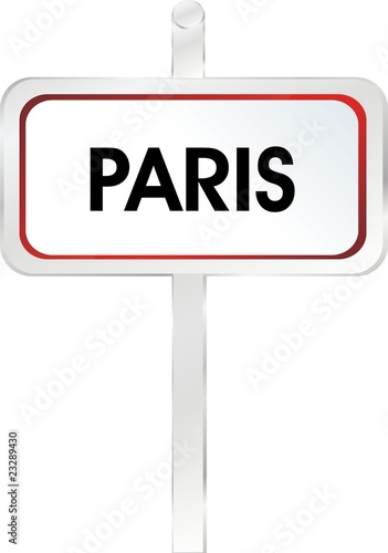 panneau rectangle paris