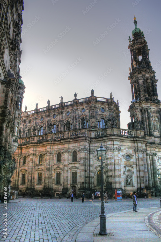 Fototapeta premium Dresden - Hofkirche / Kathedrale
