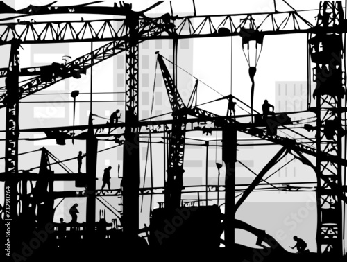 Großbaustelle in der Stadt