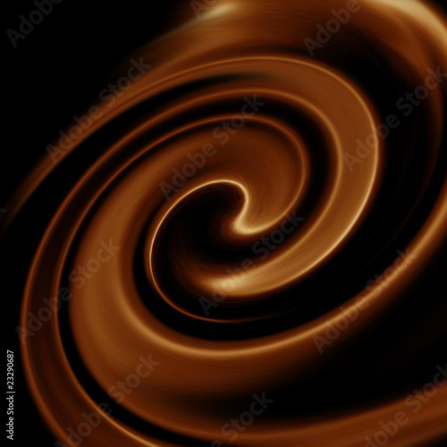 Close-up of hot chocolate whirlpool