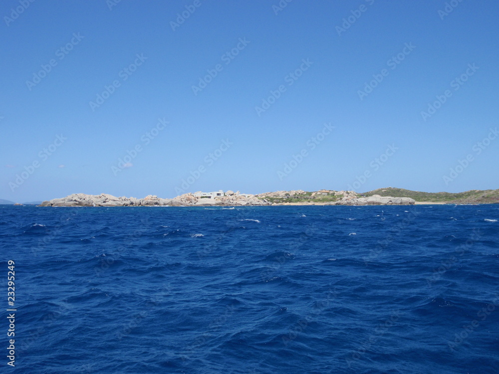 Paysage de bord de mer en Corse