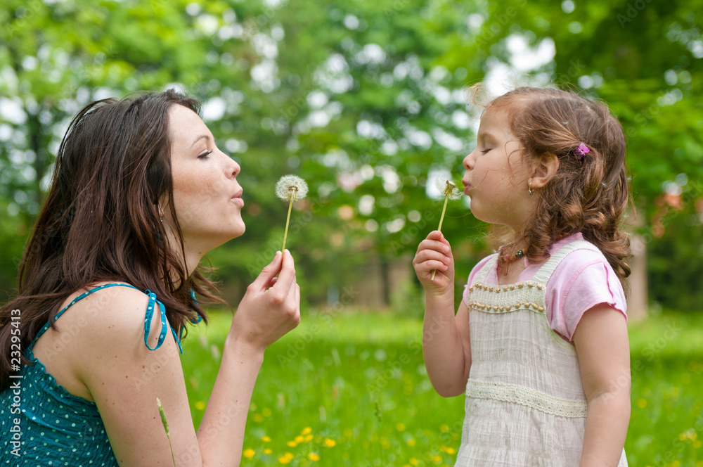Happy life time - mother with child Happy life time - mother with child