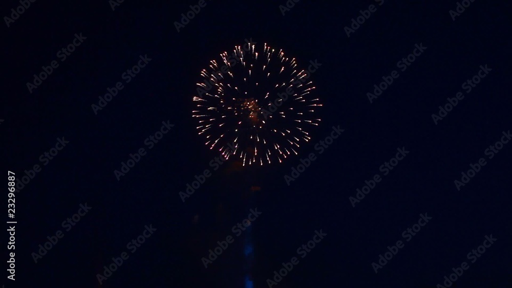 Festive firework at the Victoria day.