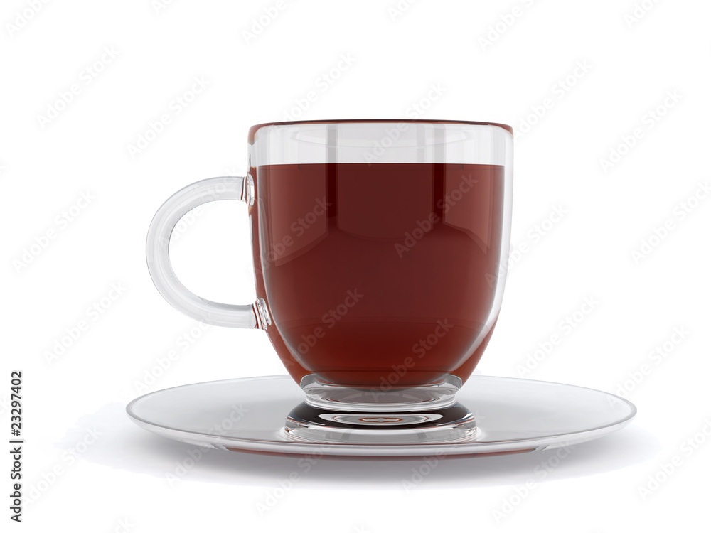 Cup of tea on a white background Cup of tea on a white background