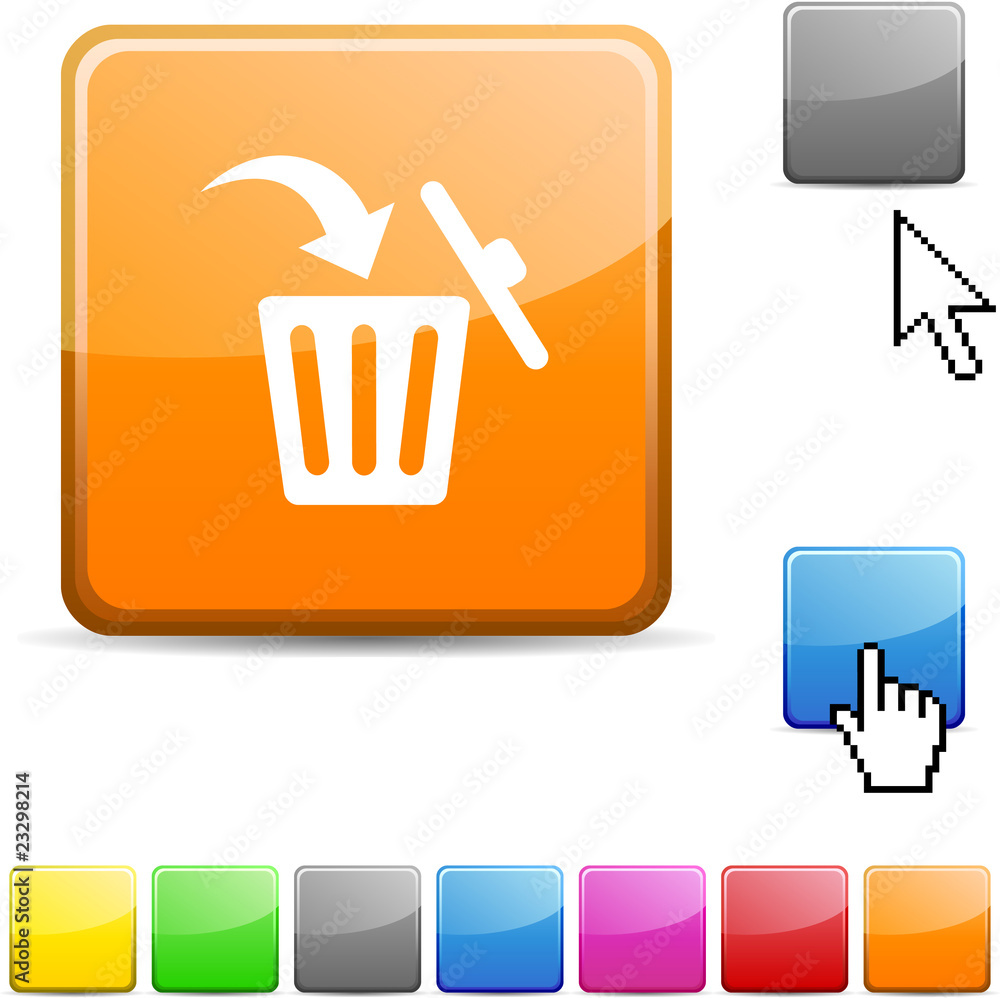 Delete glossy button. Delete glossy button.