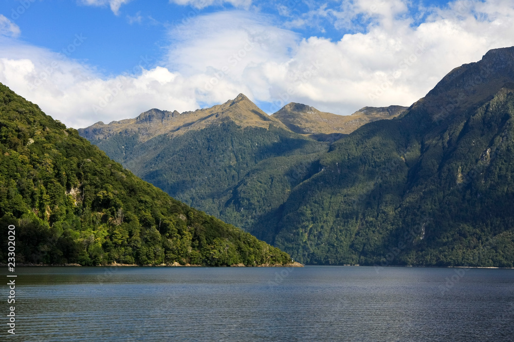 Doubtful Sound Landscape in New Zealand