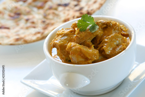 Chicken Korma Curry and Naan